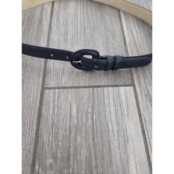 Axiom Leather Belt Large. Navy 3/4” Wide 36” Total Length. Y2K - Picture 2 of 3